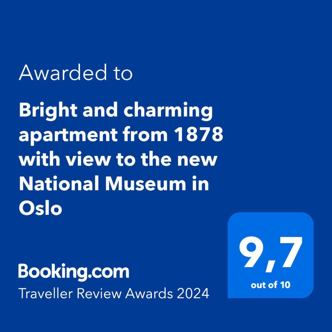 Bright And Charming Apartment From 1878 With View To The New National Museum In Oslo Exteriör bild