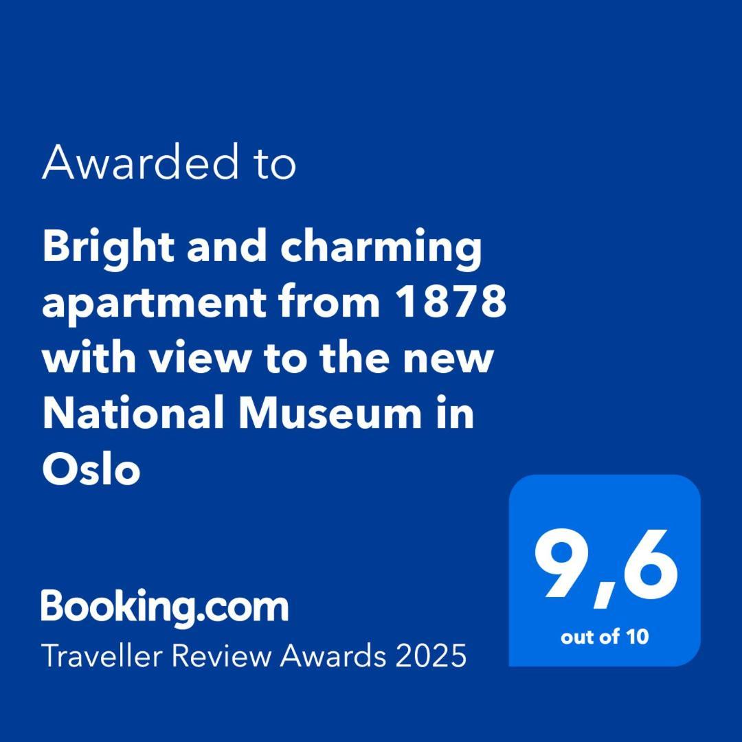 Bright And Charming Apartment From 1878 With View To The New National Museum In Oslo Exteriör bild